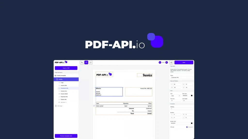 PDF-API.io Logo